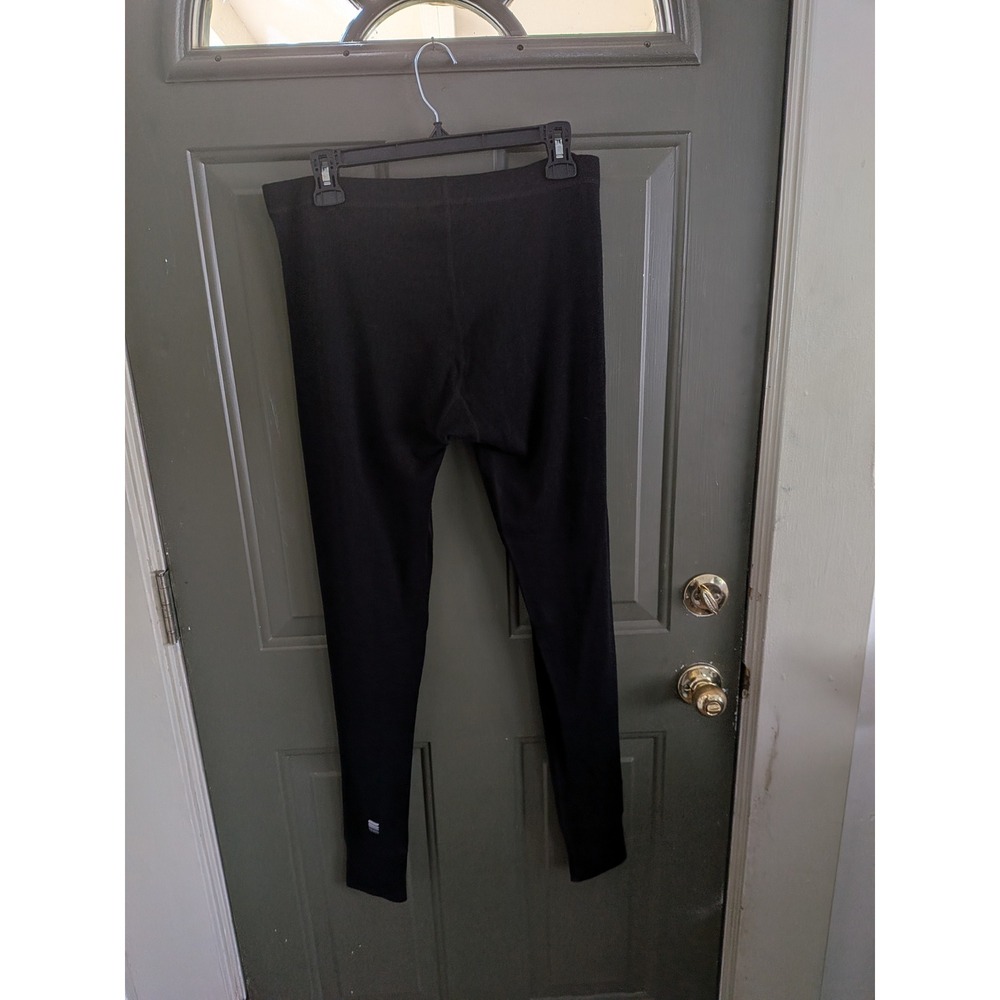 Meriwool Layers Womens Black 100% Merino Wool Base Layer Leggings Size L - Picture 5 of 8